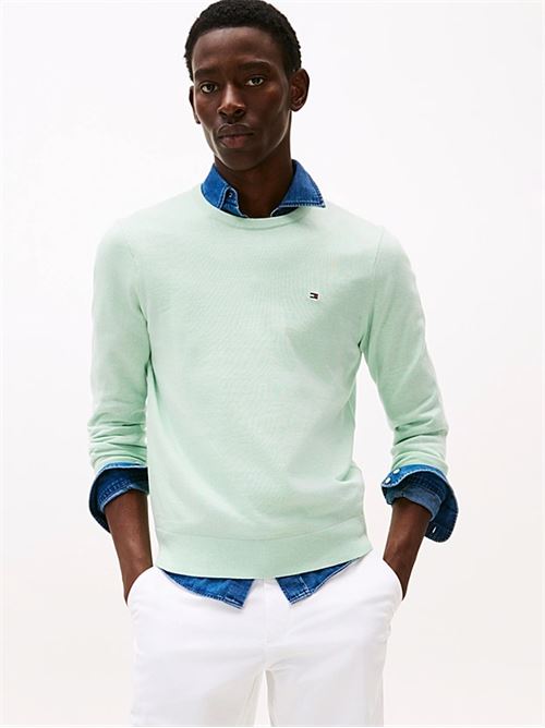 essential ssnl cotton crew neck TOMMY HILFIGER | MW0MW39999MRE